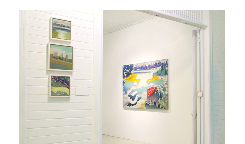 Installation view, KINGS PARK at Roberto Paradise, Melissa Brown