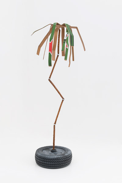 Shade #1, 2014 | Cast bronze, cast pigmented concrete, steel, aluminum, epoxy resin, inkjet print, paint, and glue, 39.5'' x 17'' x 13d