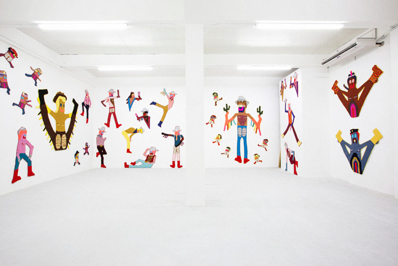 Installation view, The Best Little Whore House in Texas at Roberto Paradise, Caroline Wells Chandler