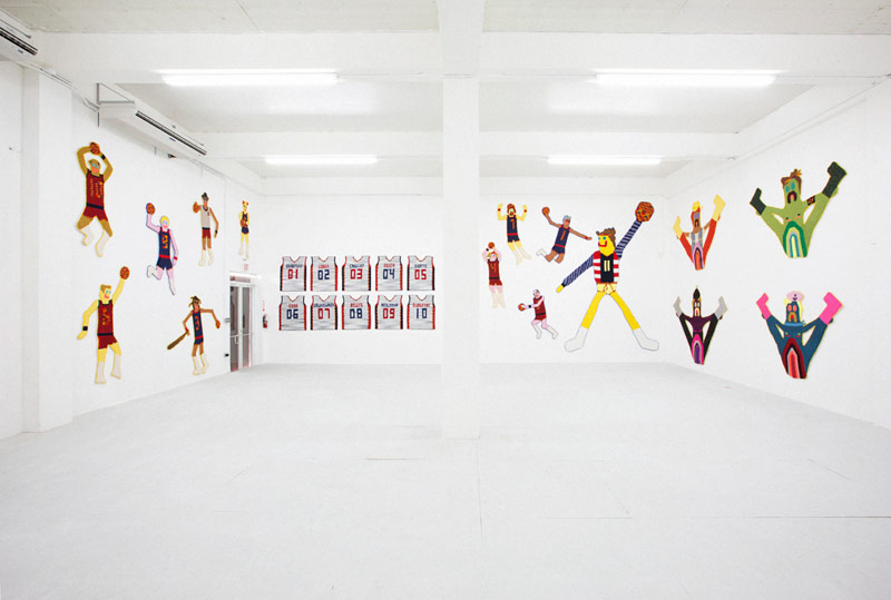 Installation view, The Best Little Whore House in Texas at Roberto Paradise, Caroline Wells Chandler
