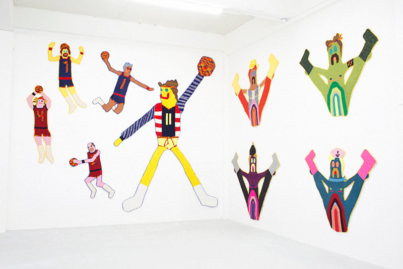 Installation view, The Best Little Whore House in Texas at Roberto Paradise, Caroline Wells Chandler