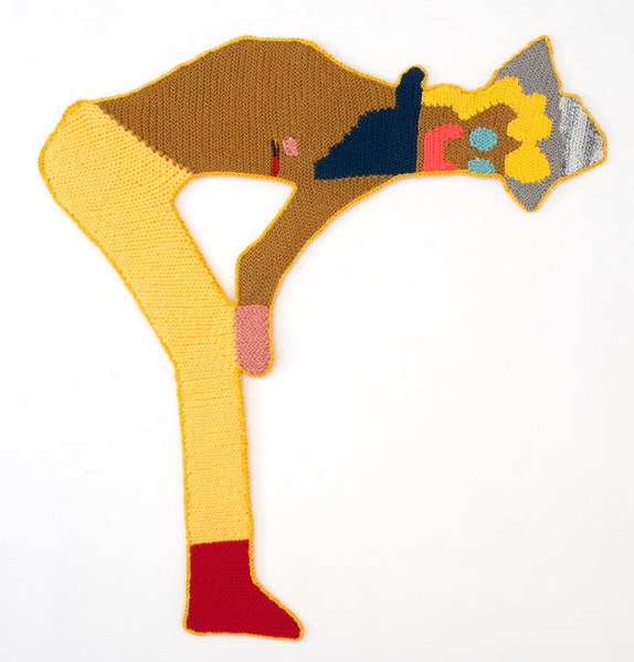 Frank N' Furter's Golden Trophy, 2015 | Hand crocheted assorted wool