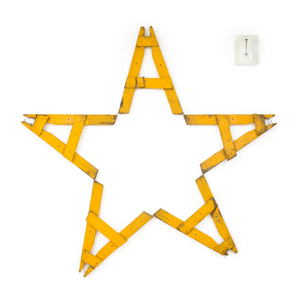 Ensayo para una isla estrella, 2014 | Wood, Nails and Acrylic Paint, Variable
