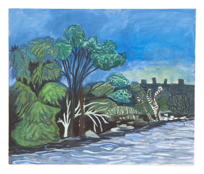 Chicago River (2013) Oil on canvas, 31” x 37”