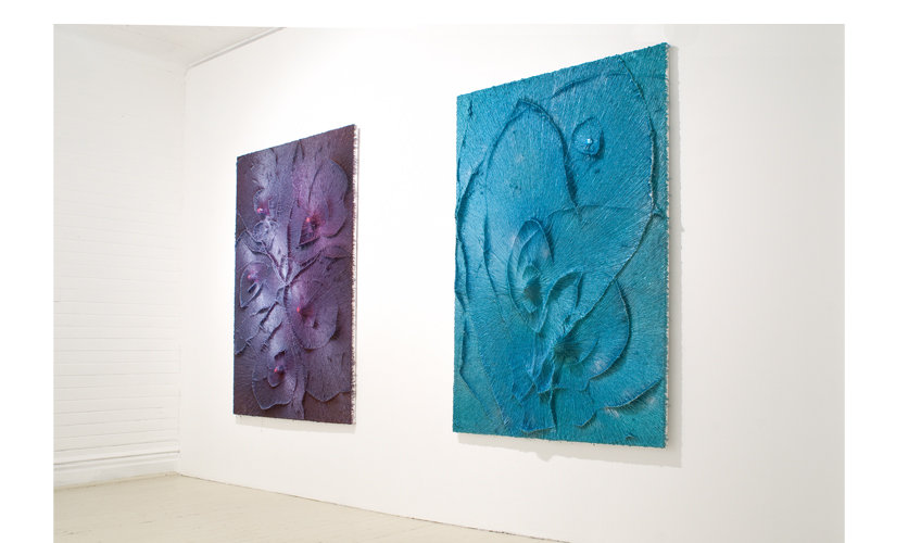 Installation view, NEW GLOUNDS at Roberto Paradise, Timothy Bergstrom