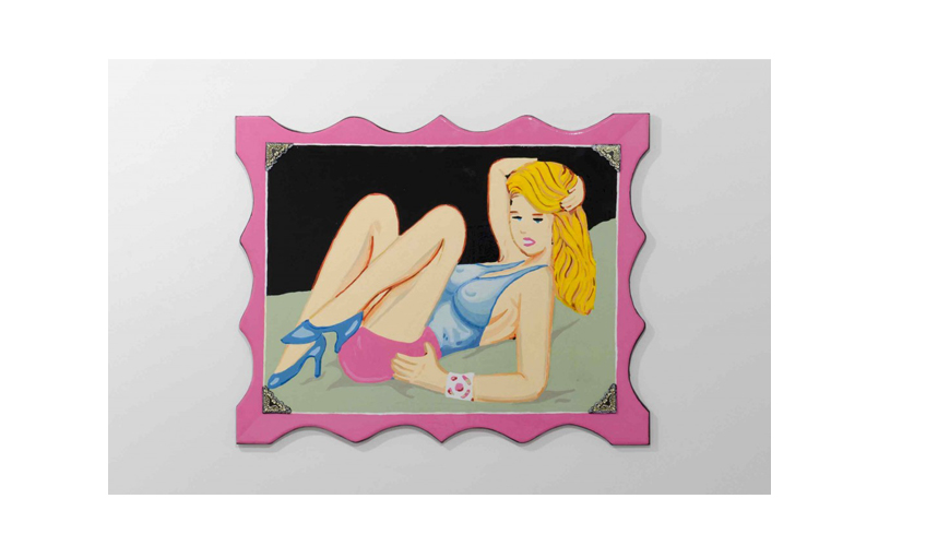 Chica Cherry Master, 2012 |  Water-based enamel laminated on wood 28.5" x 36"